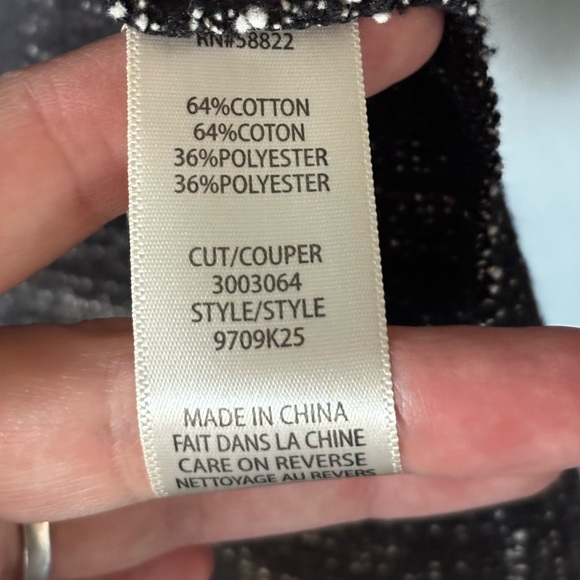 Max Studio | marled knit | cardigan | drape front | pocket | jacket | m - Picture 9 of 11